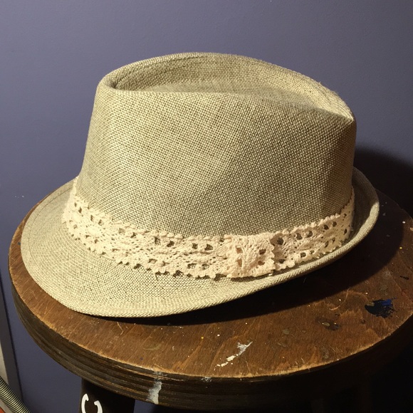 NWOT short brim Trilby OS lace headband - Picture 3 of 12